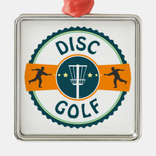 Ornement Métallique Disk Golf