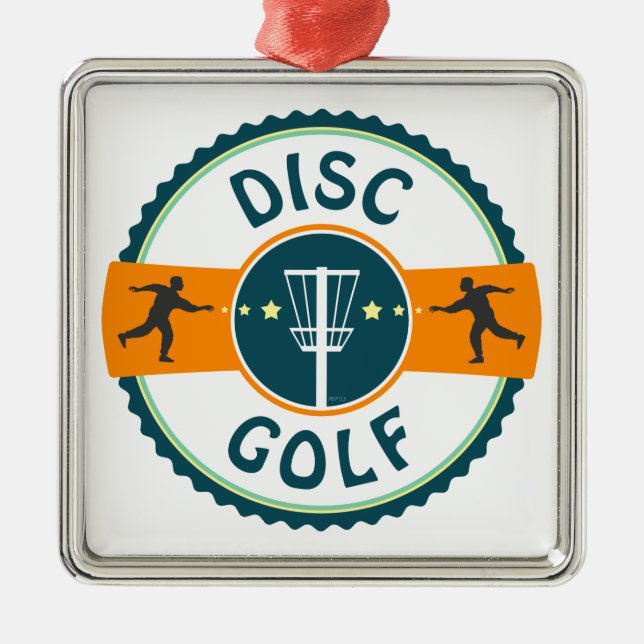 Ornement Métallique Disk Golf (Devant)