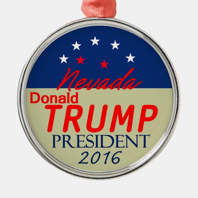 Ornement Métallique Donald Trump 2016 (Devant)