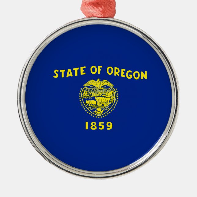 Ornement Métallique Drapeau d'État de l'Oregon (Devant)