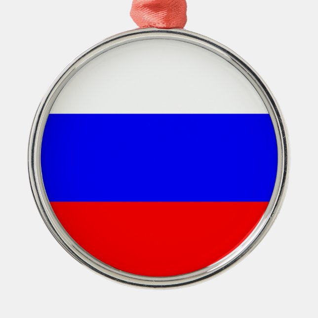 Ornement Métallique Drapeau russe (Devant)