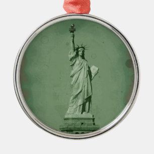 Ornement Métallique Effet photo endommagé Statue de la Liberté
