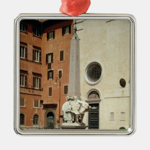 Ornement Métallique Éléphant soutenant un obélisque égyptien, 1667