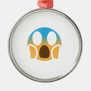 Ornement Métallique emoji hurler