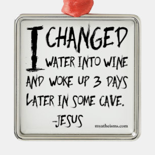 Ornement Métallique Énonciations athées irrévérencieuses et hilare