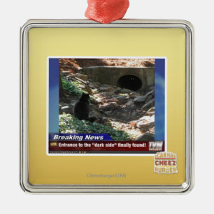 Ornement Métallique Entrée au côté en noir