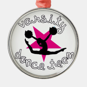 Ornement Métallique Équipe de danse de Pom