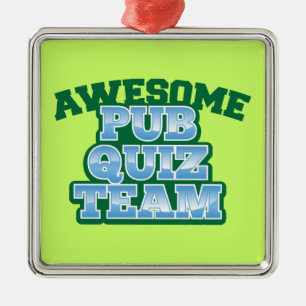 Ornement Métallique ÉQUIPE impressionnante de jeu-concours de Pub !