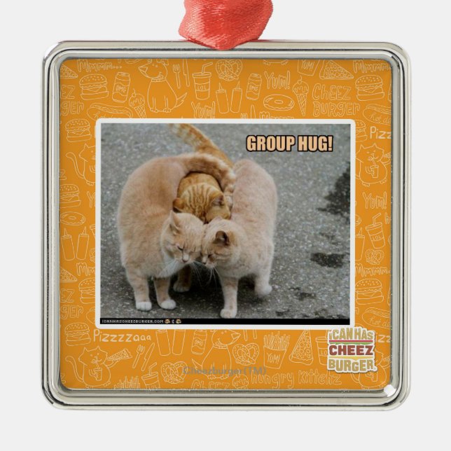 Ornement Métallique étreinte de groupe (Devant)