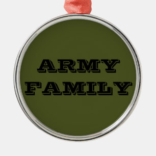 Ornement Métallique Famille de l'Armée de terre