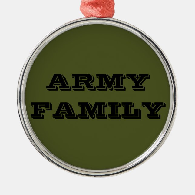 Ornement Métallique Famille de l'Armée de terre (Devant)