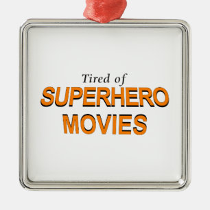 Ornement Métallique Fatigué Des Films Superhero
