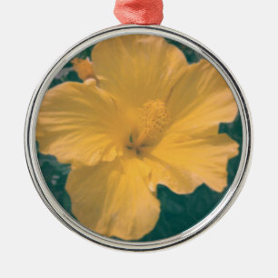 Ornement Métallique Fleur tropicale