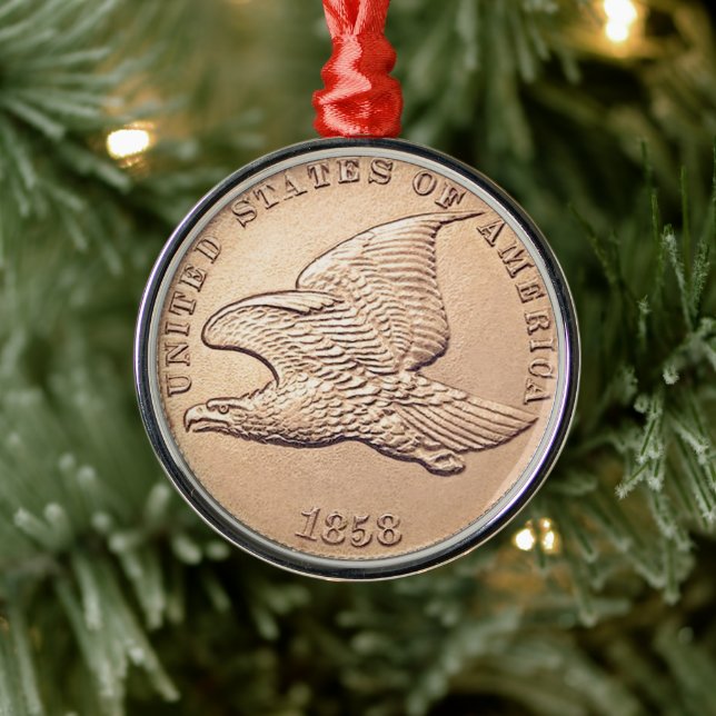 Ornement Métallique Flying Eagle Penny (Arbre)