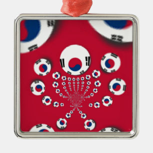 Ornement Métallique Football.