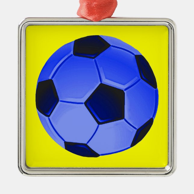 Ornement Métallique Football américain de soccer ou d'association (Devant)