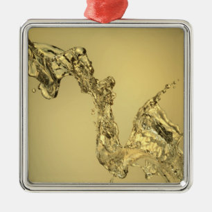 Ornement Métallique Forme abstraite constituée en éclaboussant l'eau