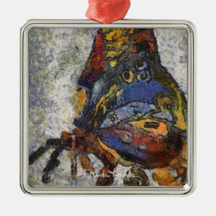 Ornement Métallique Frida Kahlo Butterfly Monet Inspiré