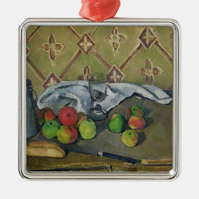 Ornement Métallique Fruit de Paul Cezanne |, serviette et cruche de (Devant)