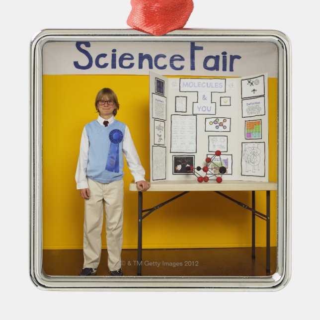 Ornement Métallique Gagnant de foire scientifique (Devant)