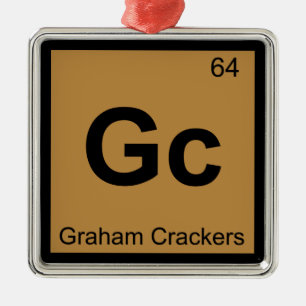 Ornement Métallique Gc - Graham Crackers Chimie Tableau Périodique