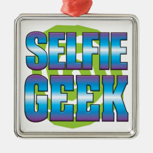Ornement Métallique Geek v3 de Selfie