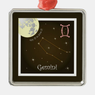 Ornement Métallique Gemini May 21 to June 21