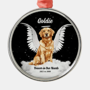 Ornement Métallique Golden Memories Gaurdian Angel Dog