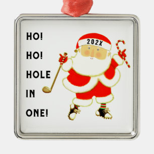 Ornement Métallique Golf Noël Collectif