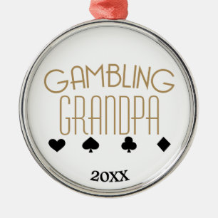 Ornement Métallique Grand-papa de jeu