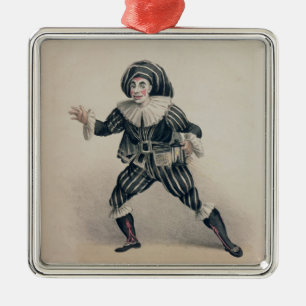 Ornement Métallique Grimaldi comme Scaramouche, du dell'Ar de Commedia