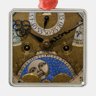 Ornement Métallique Gros plan d'une vieille horloge, Allemagne