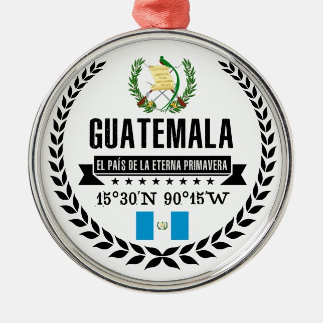 Ornement Métallique Guatemala (Devant)