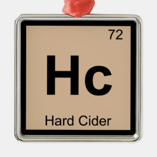 Ornement Métallique Hc - Symbole de table périodique de la chimie du c