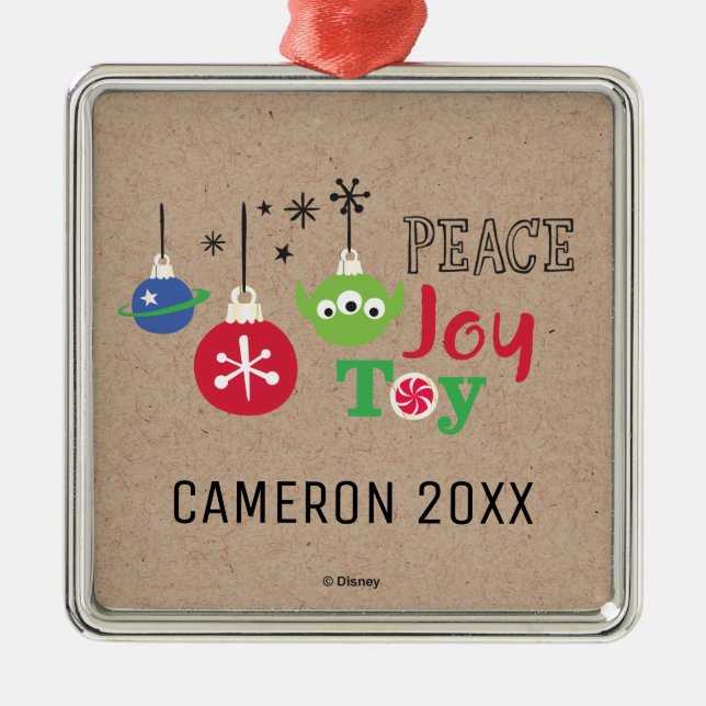 Ornement Métallique Histoire du jouet | Peace Joy Toy (Devant)