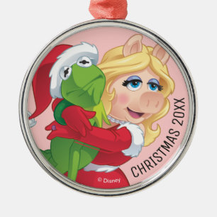 Ornement Métallique Holiday Kermit and Miss Piggy