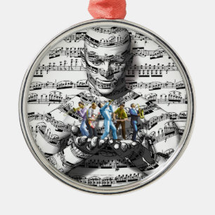 Ornement Métallique Homme de musique