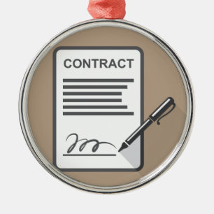 Ornement Métallique Icône de contrat