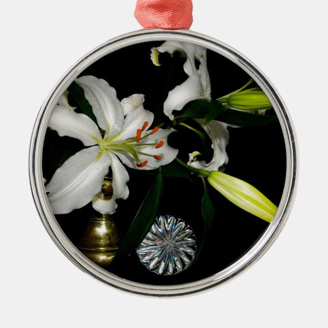 Ornement Métallique Iirsh Design - Collection de laiton et de fleurs (Devant)