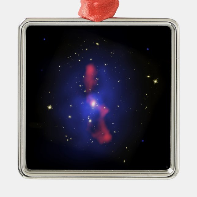 Ornement Métallique Image composite d'un amas de galaxies (Devant)