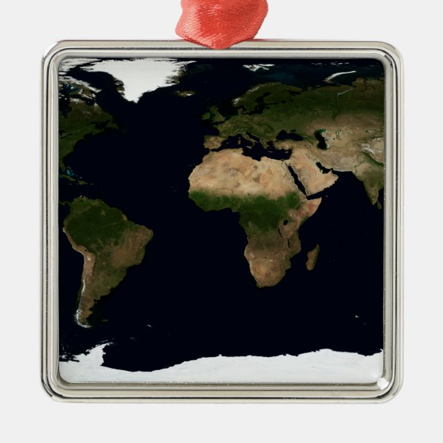 Ornement Métallique Image mondiale du monde (Devant)