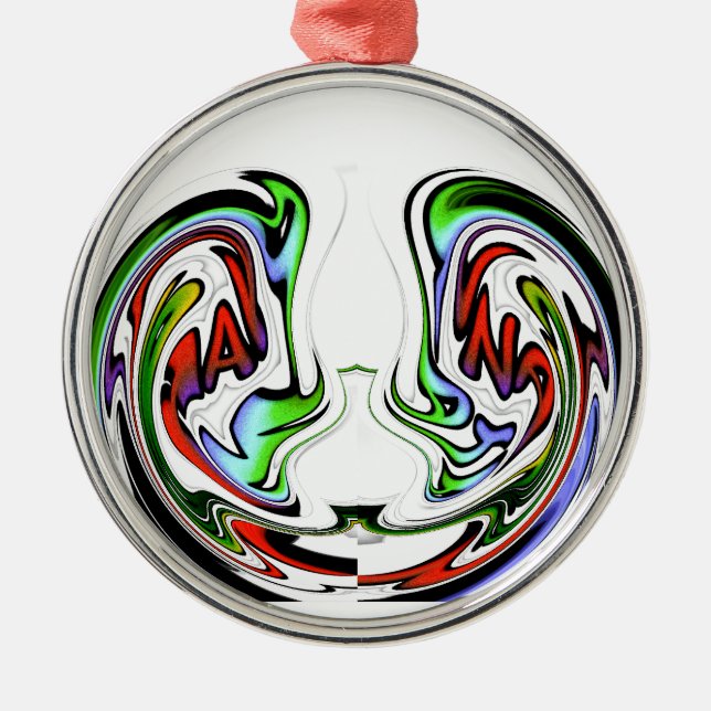 Ornement Métallique Imprimer Hakuna Matata Whirl Art Extraordinaire (Devant)