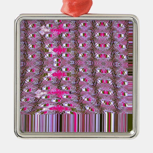 Ornement Métallique Imprimer l'art Motif Abstrait dense et complexe (Devant)