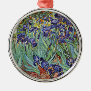 Ornement Métallique Iris de Van Gogh Peinture Impressionniste