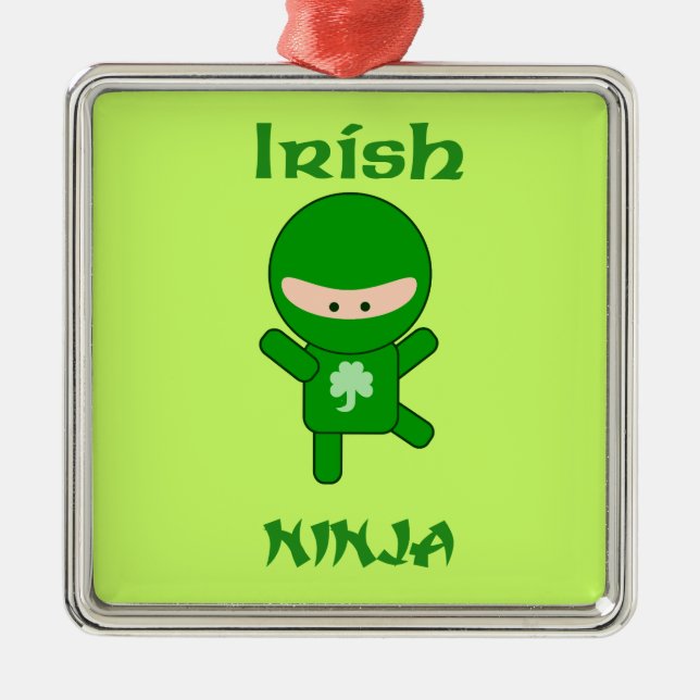 Ornement Métallique Irlandais Ninja (Devant)
