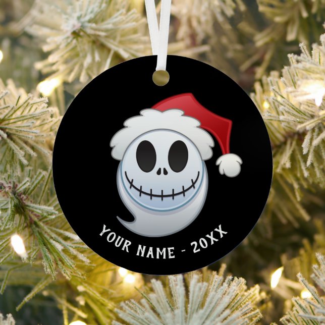 Ornement Métallique Jack Skellington Père Noël Emoji (Insitu)