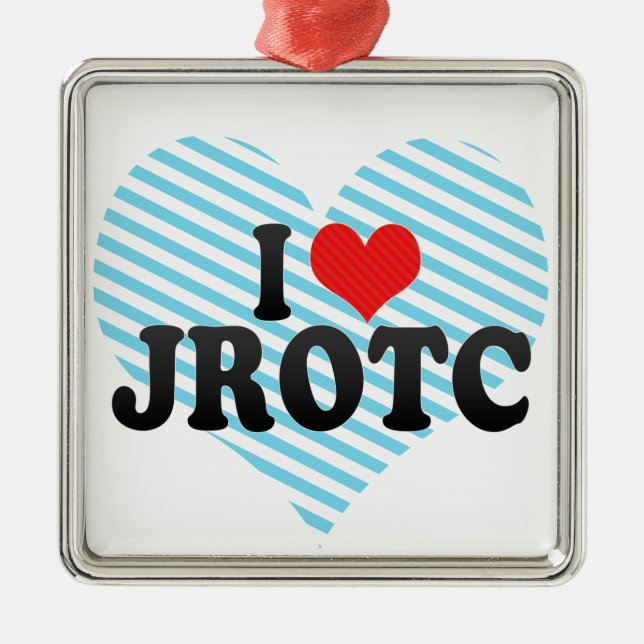Ornement Métallique J'aime JROTC (Devant)