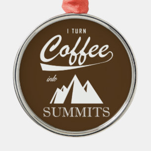 Ornement Métallique Je Transforme Le Café En Sommets