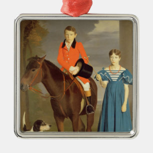 Ornement Métallique John Gubbins Newton et sa soeur Mary, 1832-33 (
