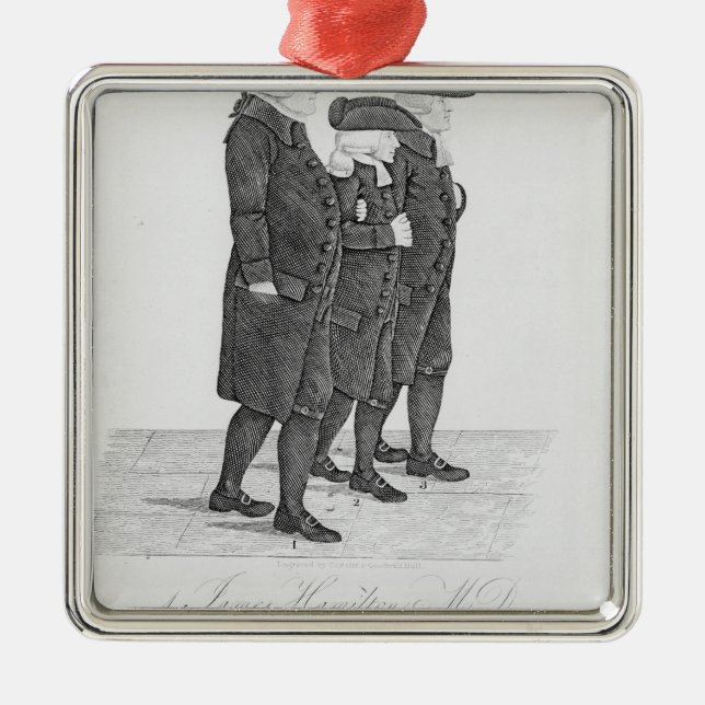 Ornement Métallique John Wesley marchant à Edimbourg entre James (Devant)